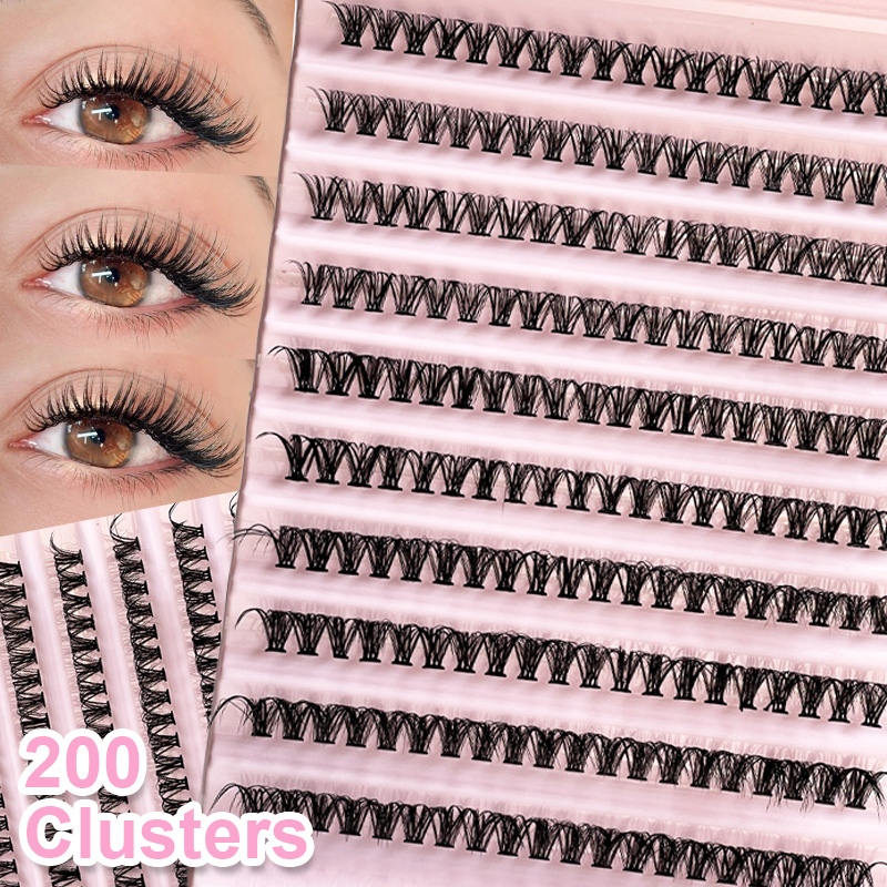 Eyelash Extension Natural Look - Pestañas individuales Tuft de pestañas 8-16mm