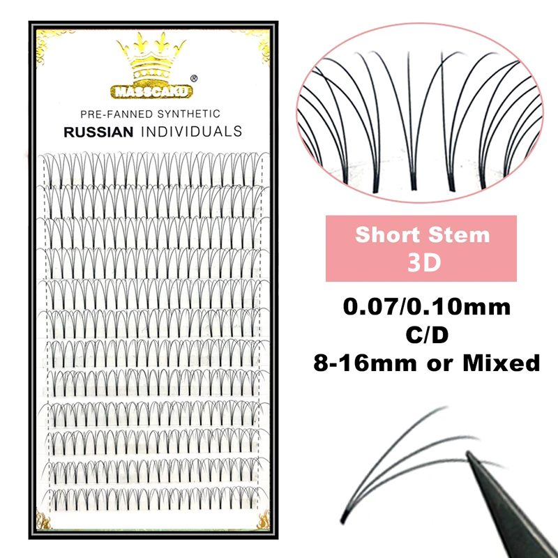 MASSCAKU-extensiones de pestañ - Eyelash Extension Russian reseña y precio