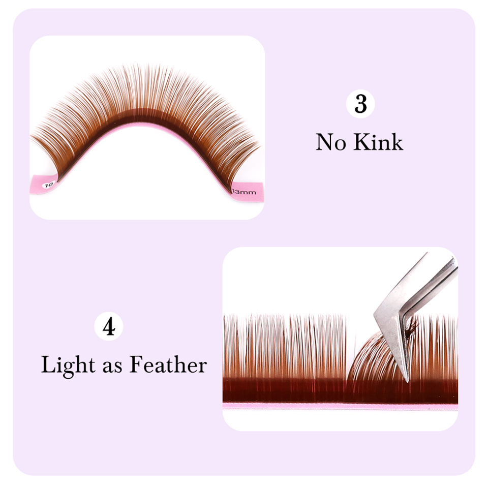 Extensión de pestañas marrón o - Eyelash Extension Russian reseña y precio