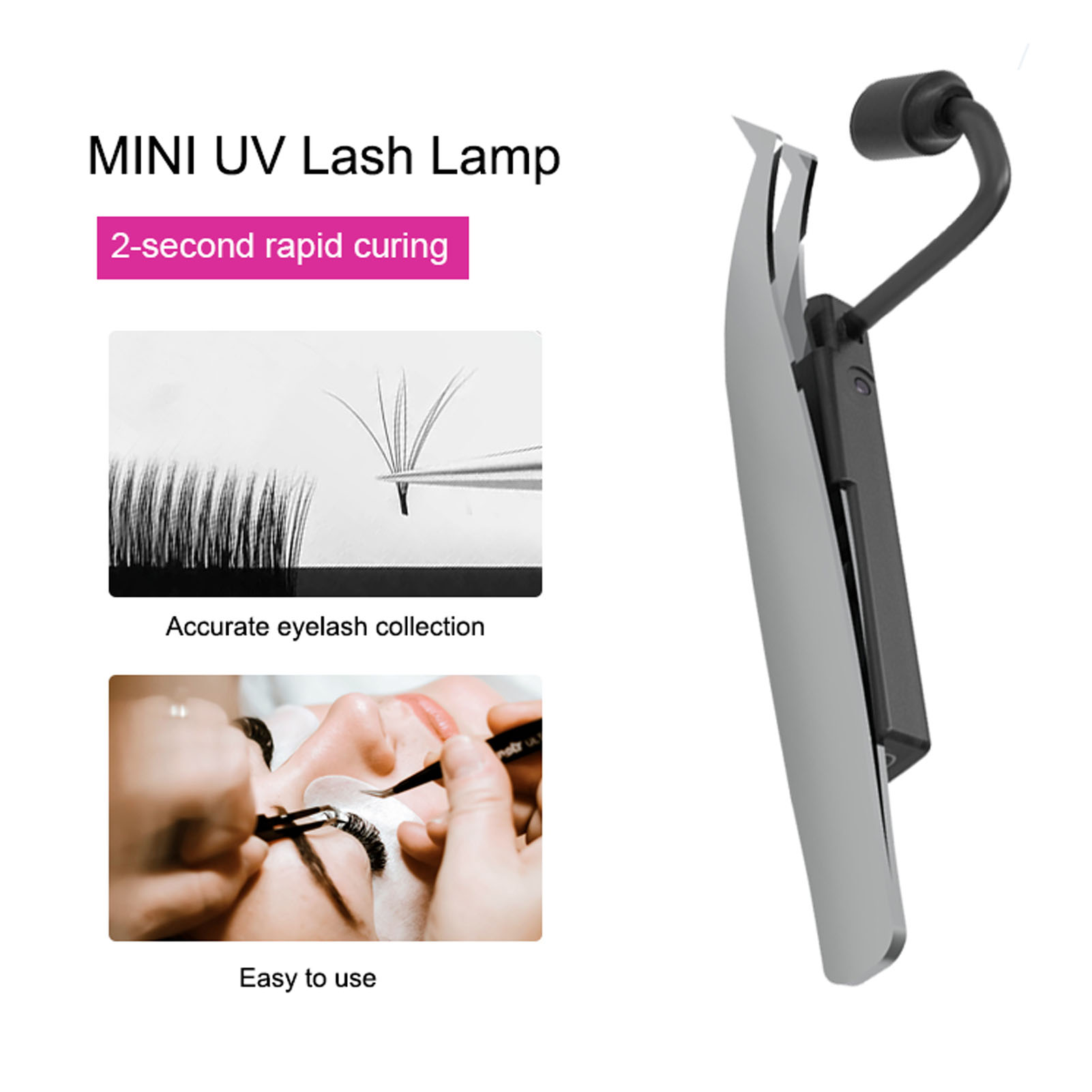 Lámpara LED para Pestañas 1W 3 - Eyelash Extension Look reseña y precio