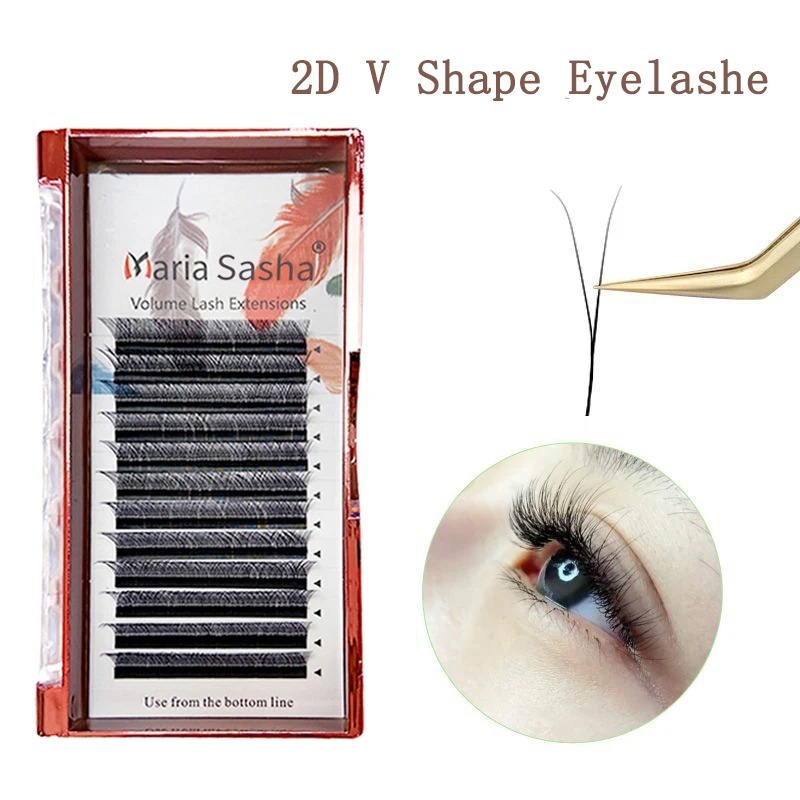 Pestañas MARIA 2D en forma de  - Eyelash Extension For Asian Eyes reseña y precio